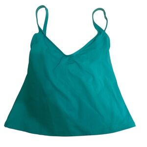 La Blanca Teal V-Neck Camisole with Slim Straps